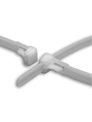 AFX-07-50-RL-9-C 7" 50LB RELEASABLE NATURAL CABLE TIES